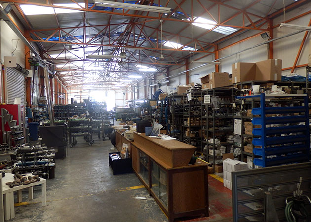 Inside factory
